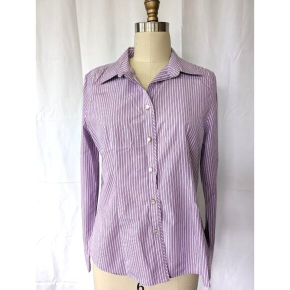 Talbots Tops - Talbots‎ Haberdashery Shirt Women's Button Down Long Sleeve Size 10 Tailored